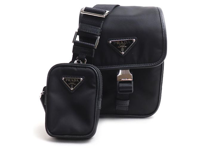 Borsa a tracolla Prada Tessuto Nero