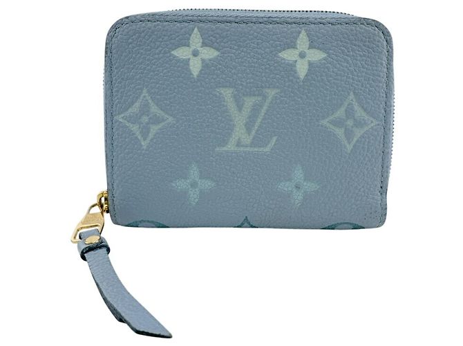 Louis Vuitton Monogram Empreinte Bi-fold Wallet Blue