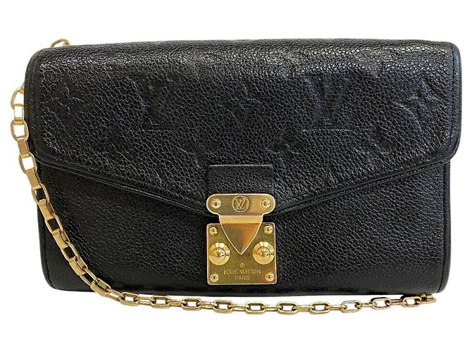 Pochette Saint Germain Louis Vuitton in pelle nera Nero