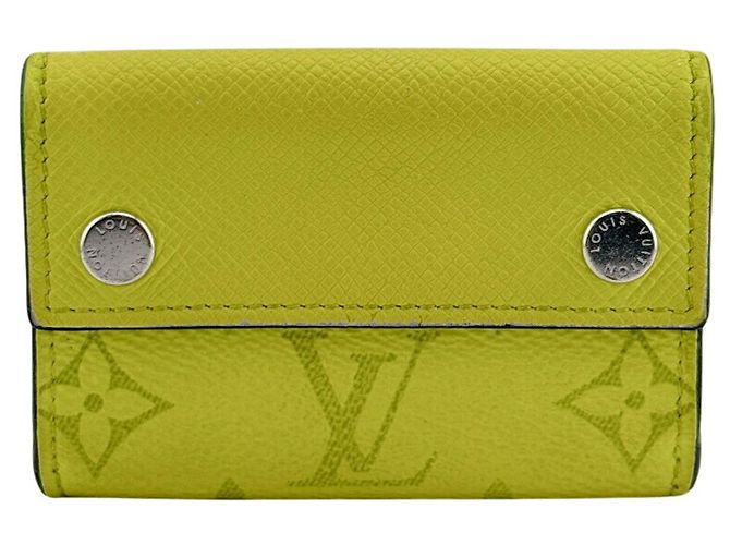 Louis Vuitton Taigarama Discovery Compact Wallet Yellow