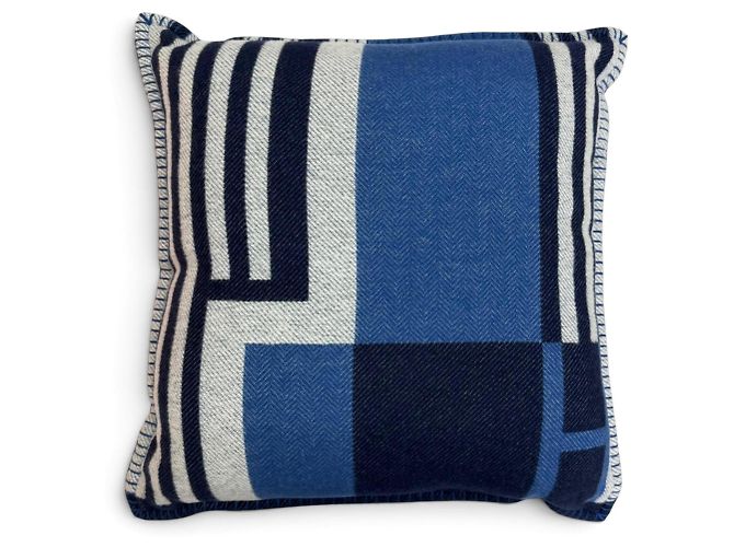 Hermès Almofada em jacquard de lã merino Hermes Itark