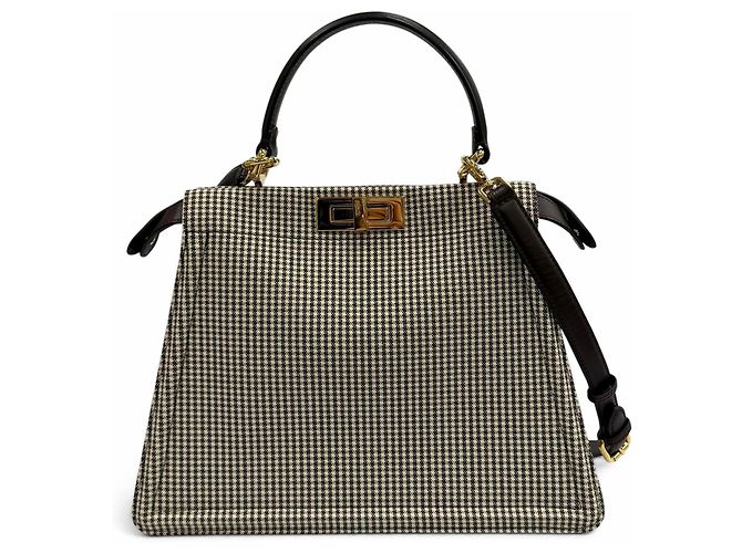 Sac à main Fendi Peekaboo ISEEU Medium Marron
