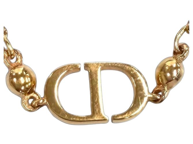 Collana di perle con logo Petit CD Christian Dior DIOR D'oro