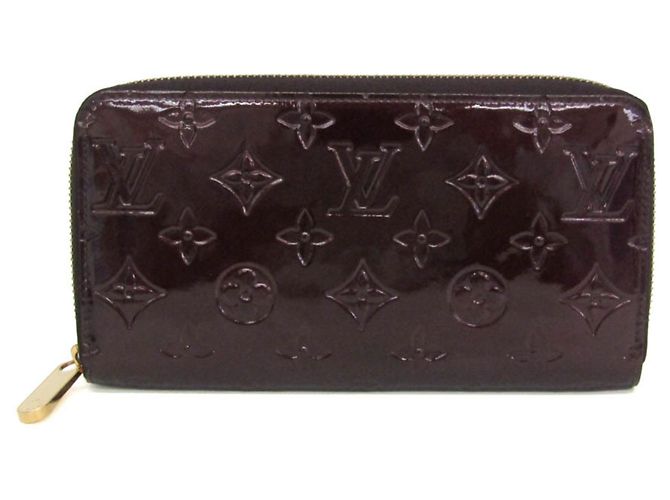 Cartera Zippy Louis Vuitton Monogram Vernis Burdeos