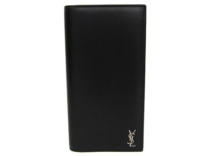 Cartera bi-fold Tiny Cassandra Yves Saint Laurent Negro
