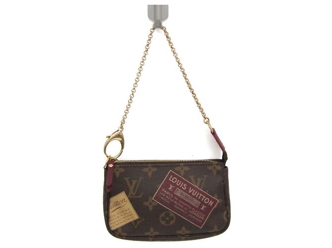 Louis Vuitton Monogram Mini Pochette Accessoires Bordò Monogramma