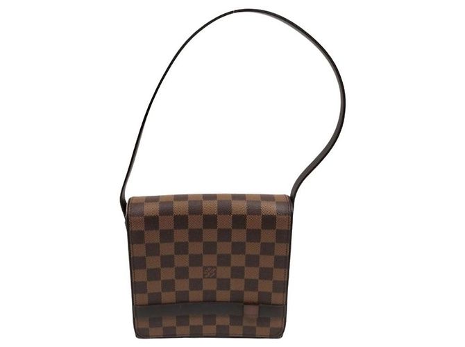 Borsa a tracolla Louis Vuitton Tribeca Mini Marrone Damier ebene