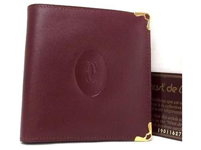 Cartier Bi-fold Geldbörse in Bordeaux