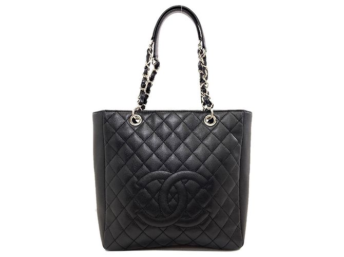 Sac cabas 2-Way Chanel Matelassé Coco Mark Chain Noir
