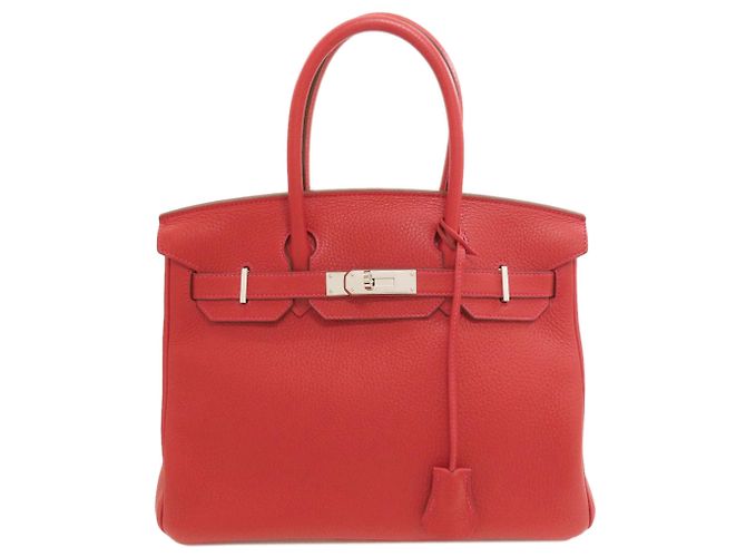 Hermès Hermes Birkin 30 Handtasche Rot