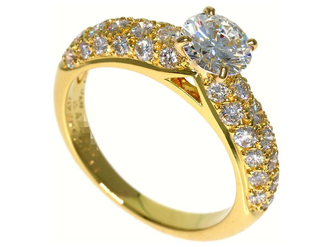 Van Cleef & Arpels Diamant-Pavé Ring in 18K Gelbgold Golden