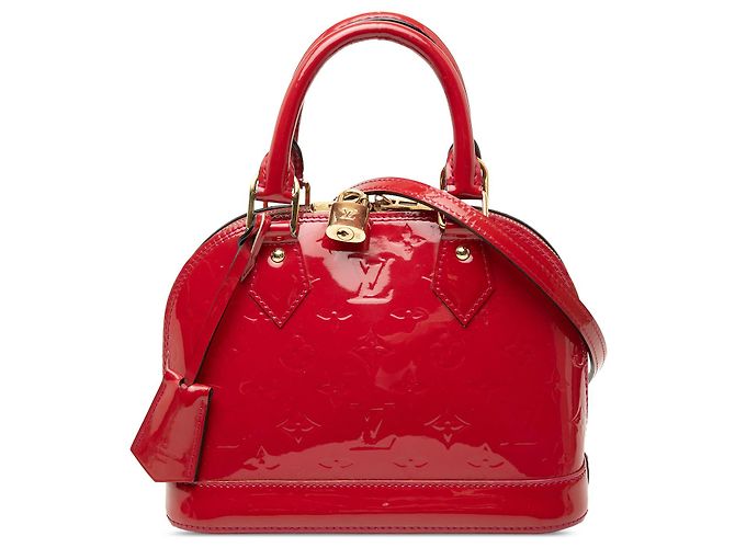 Louis Vuitton Pink Monogram Vernis Alma BB Rosa
