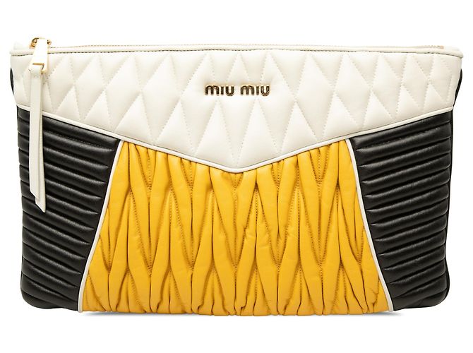 Clutch Biker de Nappa Multi Miu Miu Multicolor