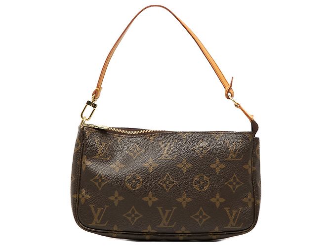 Louis Vuitton Brown Monogram Pochette Accessoires Marrom
