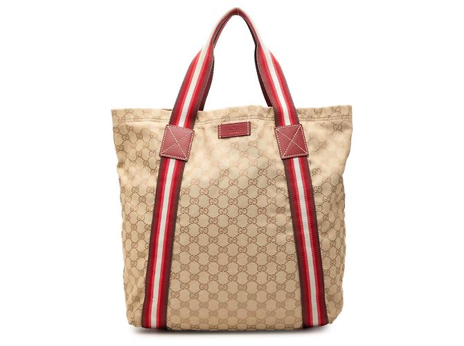 Tote Gucci Beige GG Canvas Web