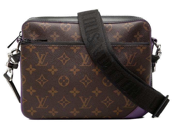 Louis Vuitton Brown Monogram Macassar Trio Messenger