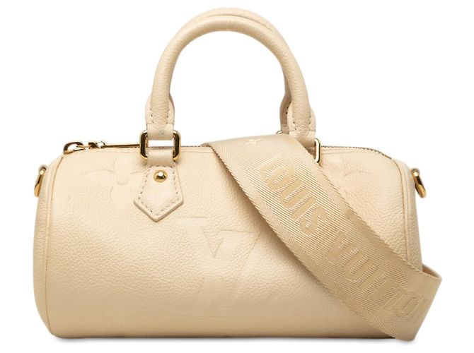Louis Vuitton Brown Monogram Empreinte Giant Papillon BB Marron Beige