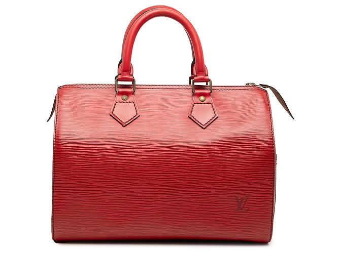 Louis Vuitton Red Epi Speedy 25 Rouge