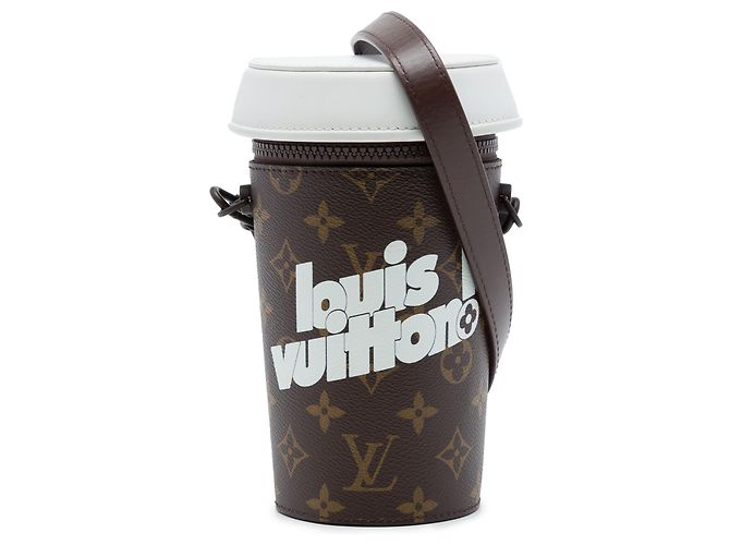Pochette porte-gobelet Louis Vuitton Monogram Marron
