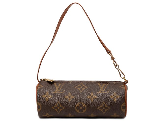 Louis Vuitton Brown Monogram Papillon Pochette Marrone