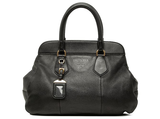 Bolsa Prada em Vitello Daino preta Preto
