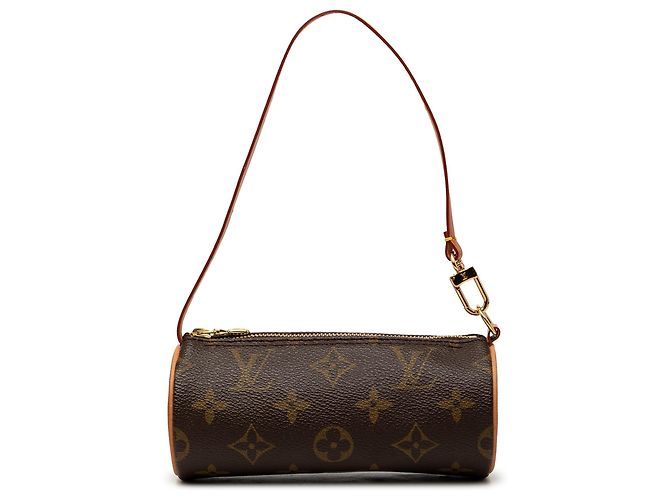 Louis Vuitton Brown Monogram Papillon Pochette Marrone