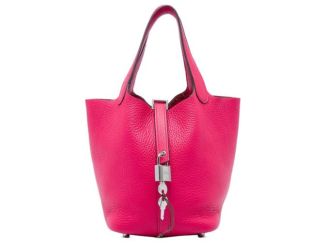 Hermès Pink Clemence Picotin Lock 18