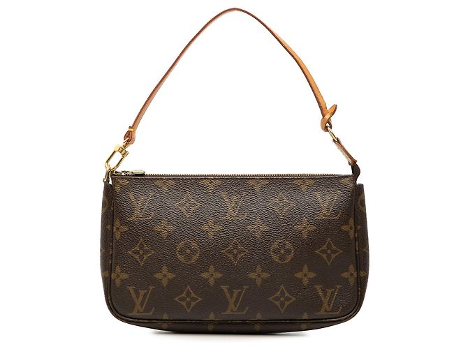 Louis Vuitton Brown Monogram Pochette Accessoires Marron