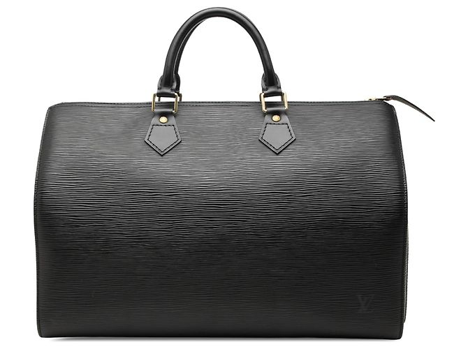 Louis Vuitton Black Epi Speedy 35 Nero