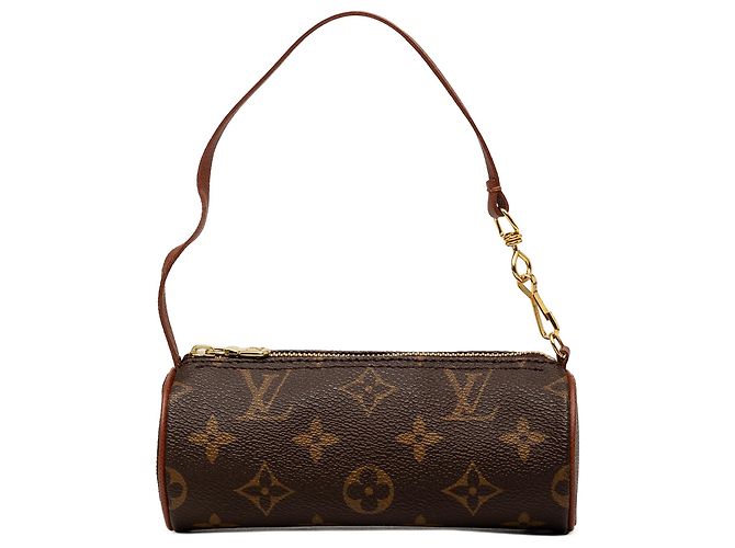 Louis Vuitton Brown Monogram Papillon Pochette Marrone