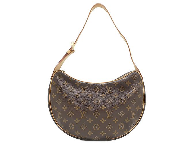 Louis Vuitton Brown Monogram Croissant MM Marron