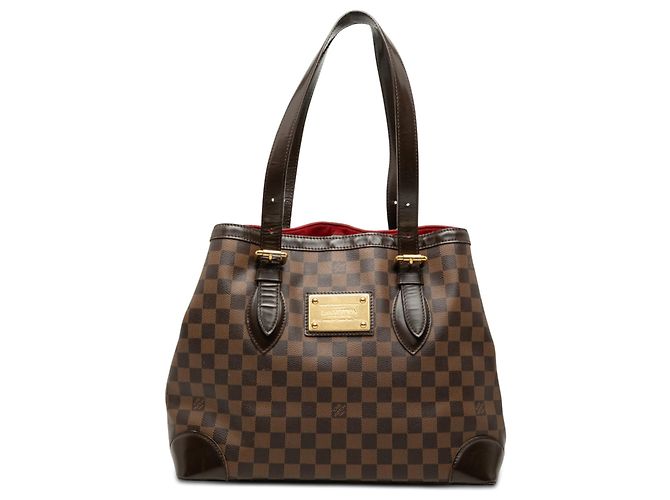 Louis Vuitton Brown Damier Ebene Hampstead MM Marrom