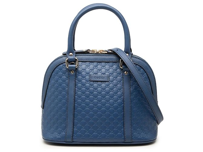 Bolso Dome Mini Microguccissima Azul Gucci