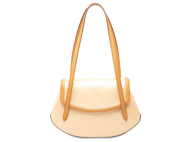 Louis Vuitton White Monogram Vernis Biscayne Bay PM Blanc