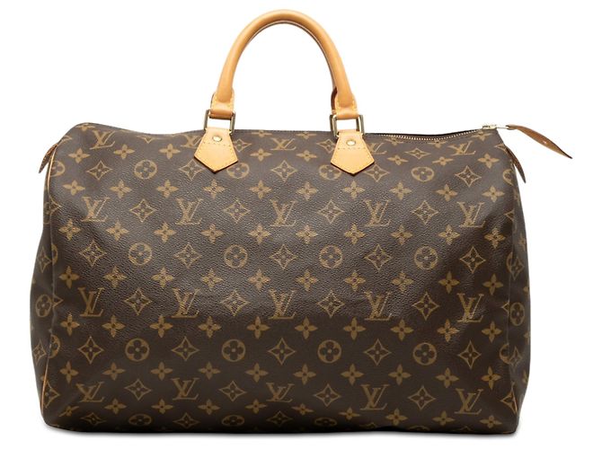 Louis Vuitton Brown Monogram Speedy 40 Marrom