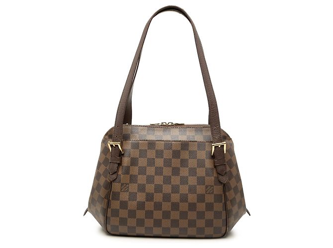 Louis Vuitton Brown Damier Ebene Belem MM Marron