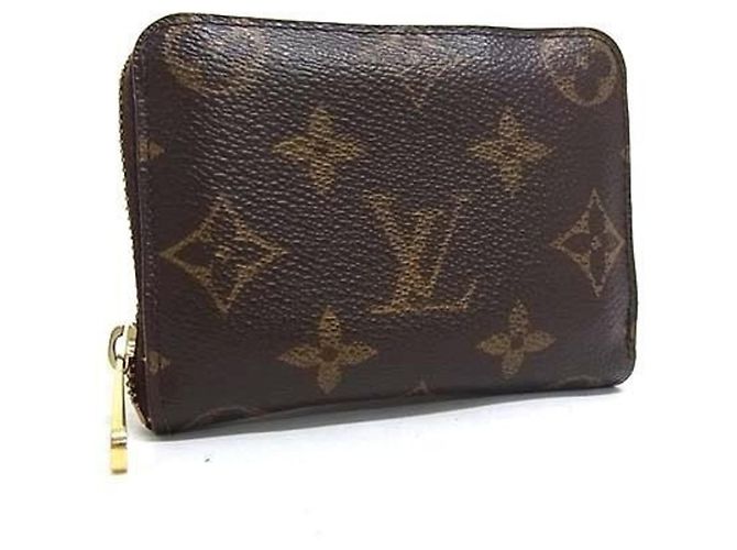 Portamonete Louis Vuitton Monogram Zippy Marrone