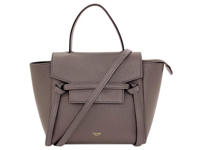 Céline Borsa a mano 2-Way Celine Belt Bag Nano Marrone