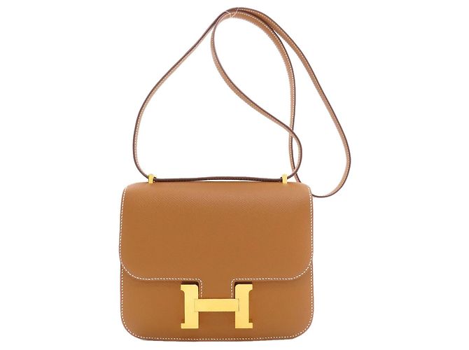 Hermès Borsa a tracolla Hermes Constance Mini 18 D'oro