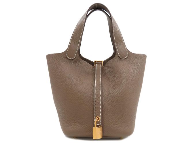 Hermès Sac à main Hermes Picotin Lock PM Taupe