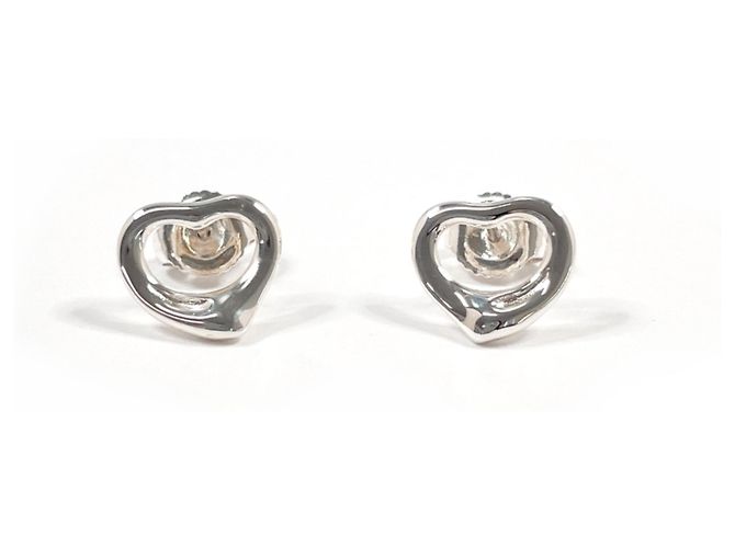 Tiffany & Co Orecchini a lobo Tiffany Open Heart Elsa Peretti Argento