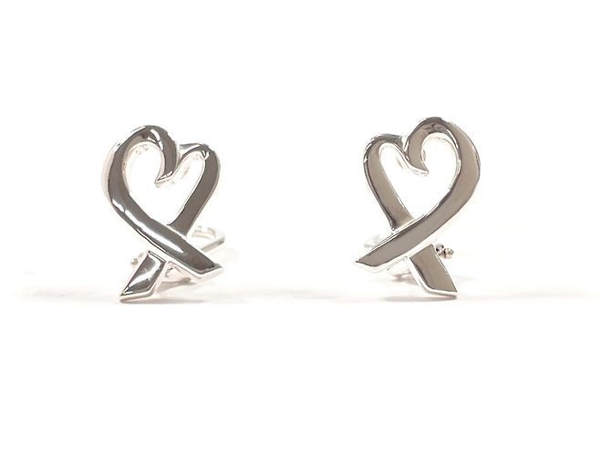 Tiffany & Co Orecchini Tiffany Loving Heart Paloma Picasso Argento