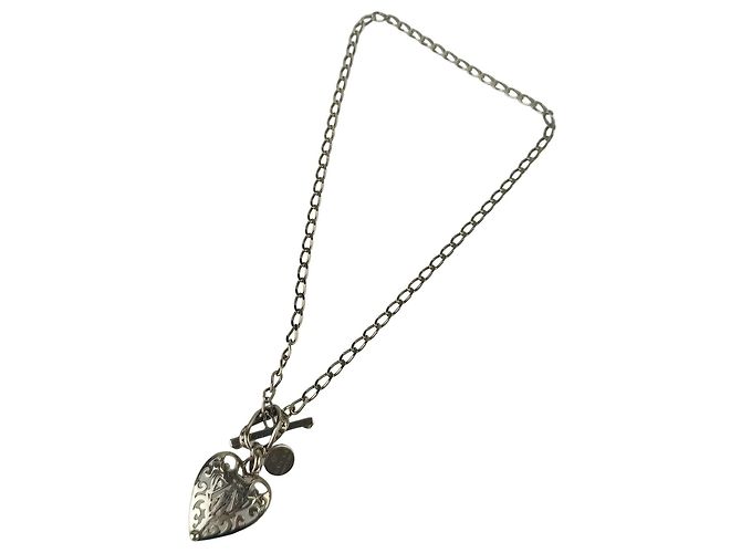 Collana Gucci Crest Heart Silver Argento