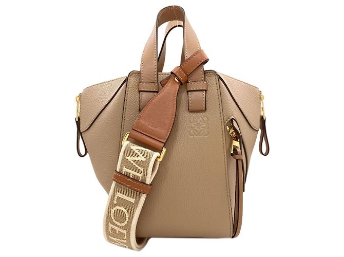 Loewe Hammock Compact 2-Way Handtasche Braun