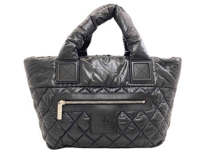 Bolso Tote Chanel Coco Cocoon en Nailon Negro