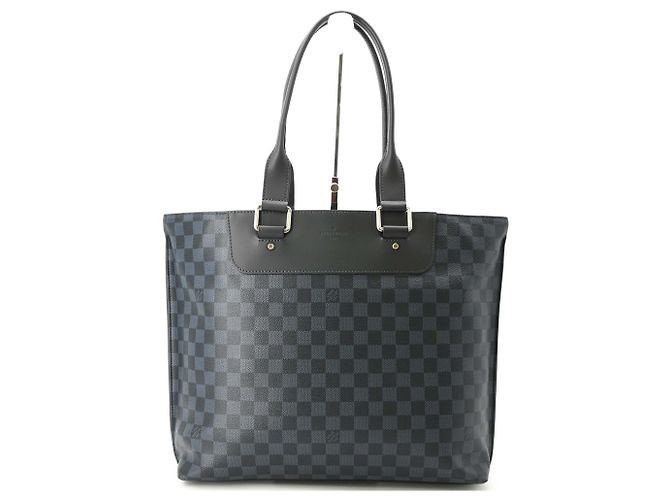 Borsa Louis Vuitton Damier Graphite Cabas Voyage Blu navy