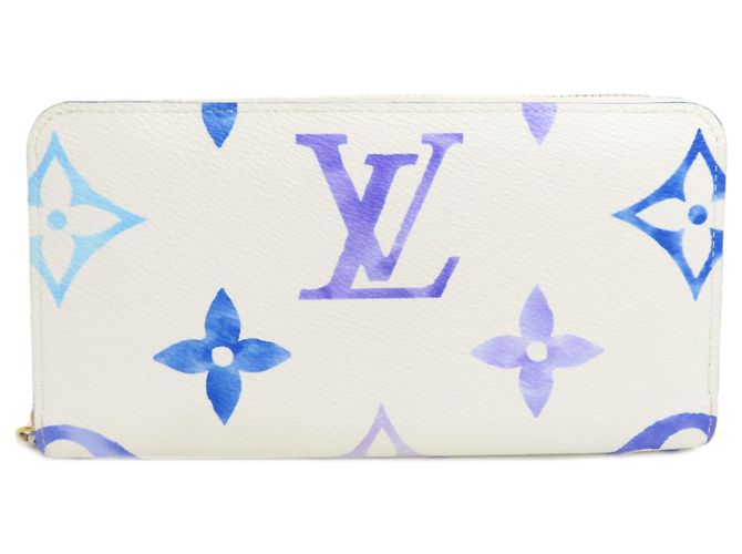 Zippy Cartera Larga Louis Vuitton Monogram Giant Blanco Azul