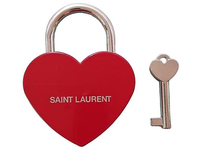 Saint Laurent Candado Corazón Love Padlock Roja