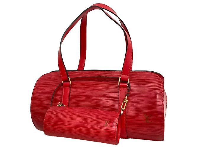 Louis Vuitton Epi Soufflot Handtasche Rot
