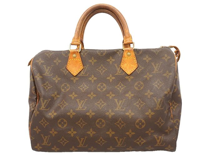 Borsa Louis Vuitton Monogram Speedy 30 Marrone
